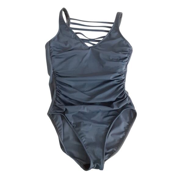 Magicsuit Steffi Behind Bars Black One Piece Swimsuit Womens S MiracleSuit - Picture 6 of 13